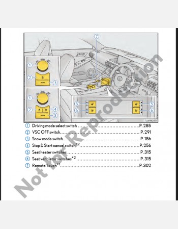 lexus is 350& 200t 2016-2017 owners manual
